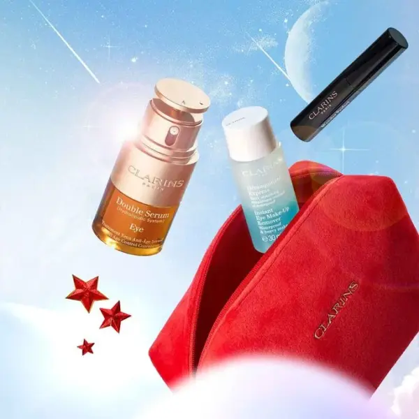 Clarins Double Serum Eye Set مجموعة كلارنس دوبل سيروم للعيون - Image 2