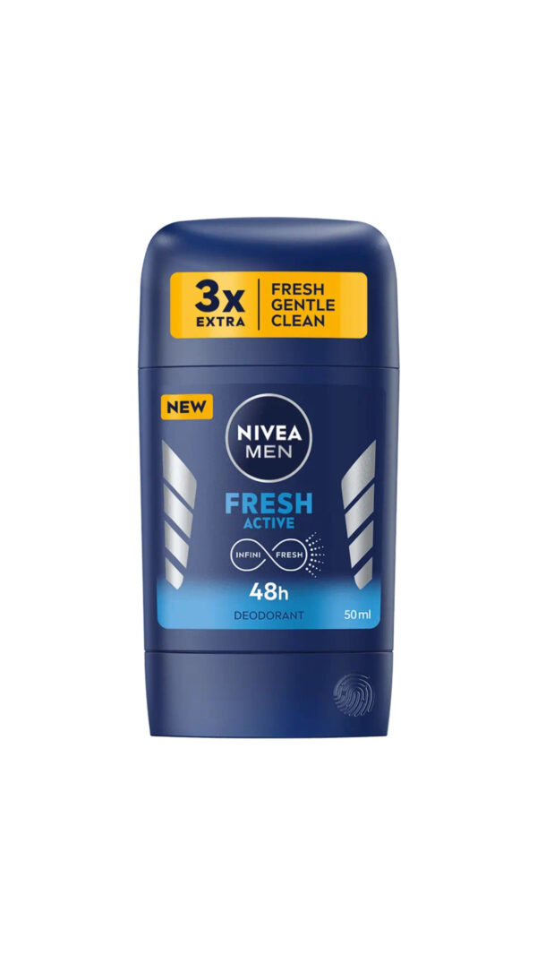 NIVEA MEN FRESH ACTIVE STICK DEODORANT 50ML نيفيا مضاد التعرق للرجال