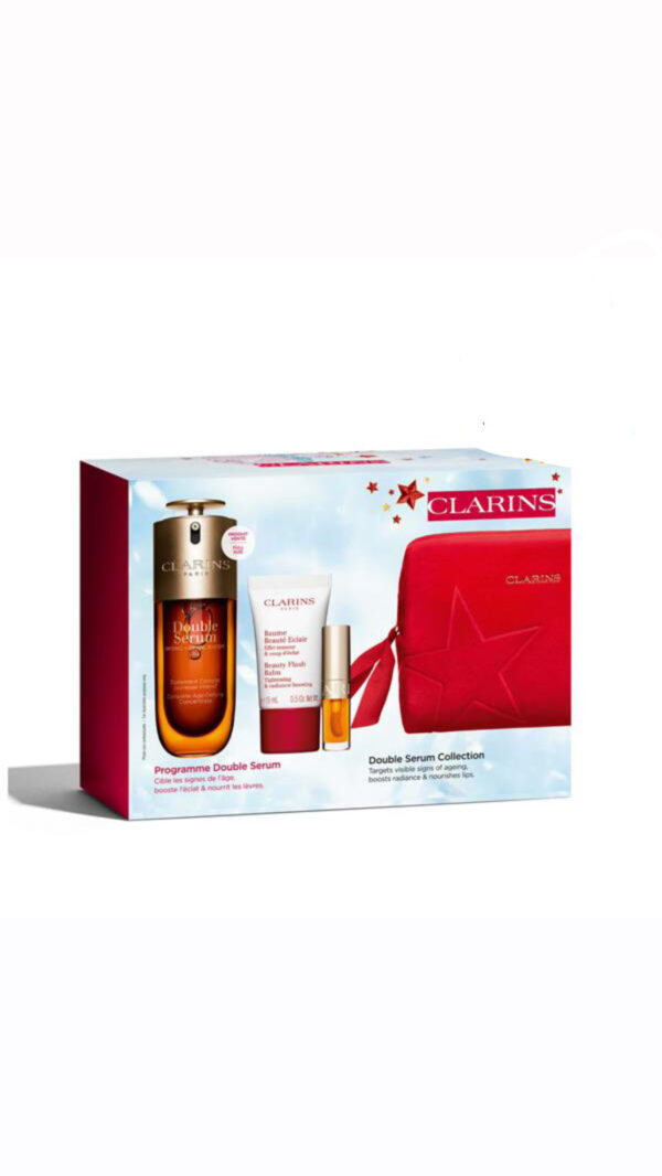 CLARINS DOUBLE SERUM 50ML GIFT SET كلارنس مجموعة العناية بالبشرة - Image 2