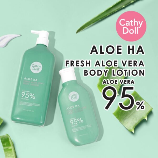 CATHY DOLL ALOE HA FRESH ALOE VERA BODY LOTION 450ML كاثي دول ألو ها لوشن الجسم بالصبار المنعش - Image 4