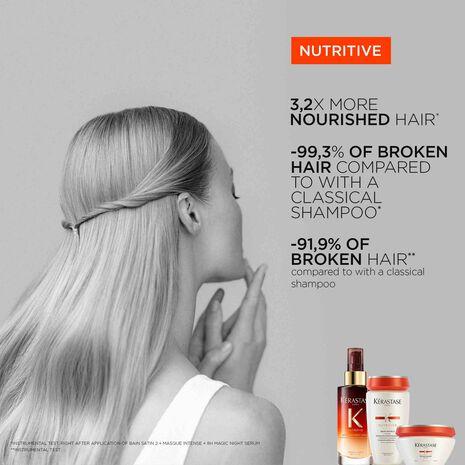 KERASTASE NUTRITIVE BAIN SATIN 2 SHAMPOO FOR DRY HAIR - 250 ML شامبو نيوتريتيف باين ساتين 2 للشعر الجاف - Image 2