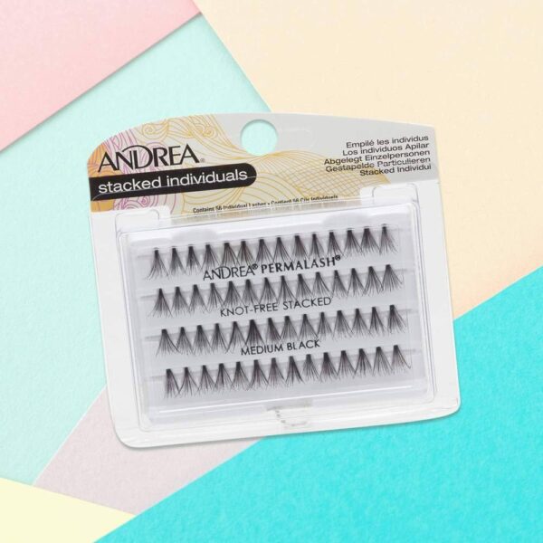 Andrea Stacked Individual Lashes Medium Black أندريا رموش فردية  متوسطة سوداء