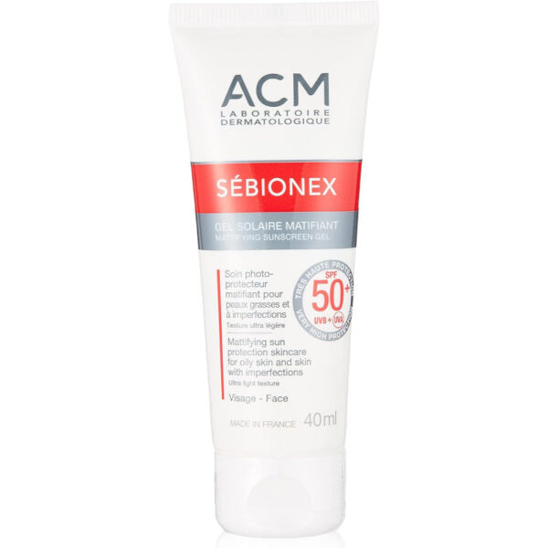 ACM Sebionex Mattifying Sunscreen Gel Spf 50 40 ML واقي جل من أشعة الشمس