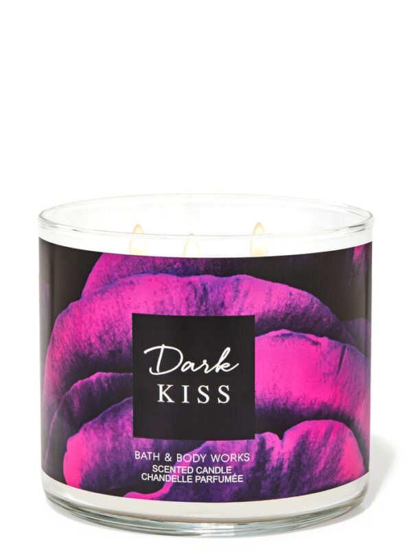 BATH & BODY WORKS DARK KISS 3-Wick Candle شموع معطرة