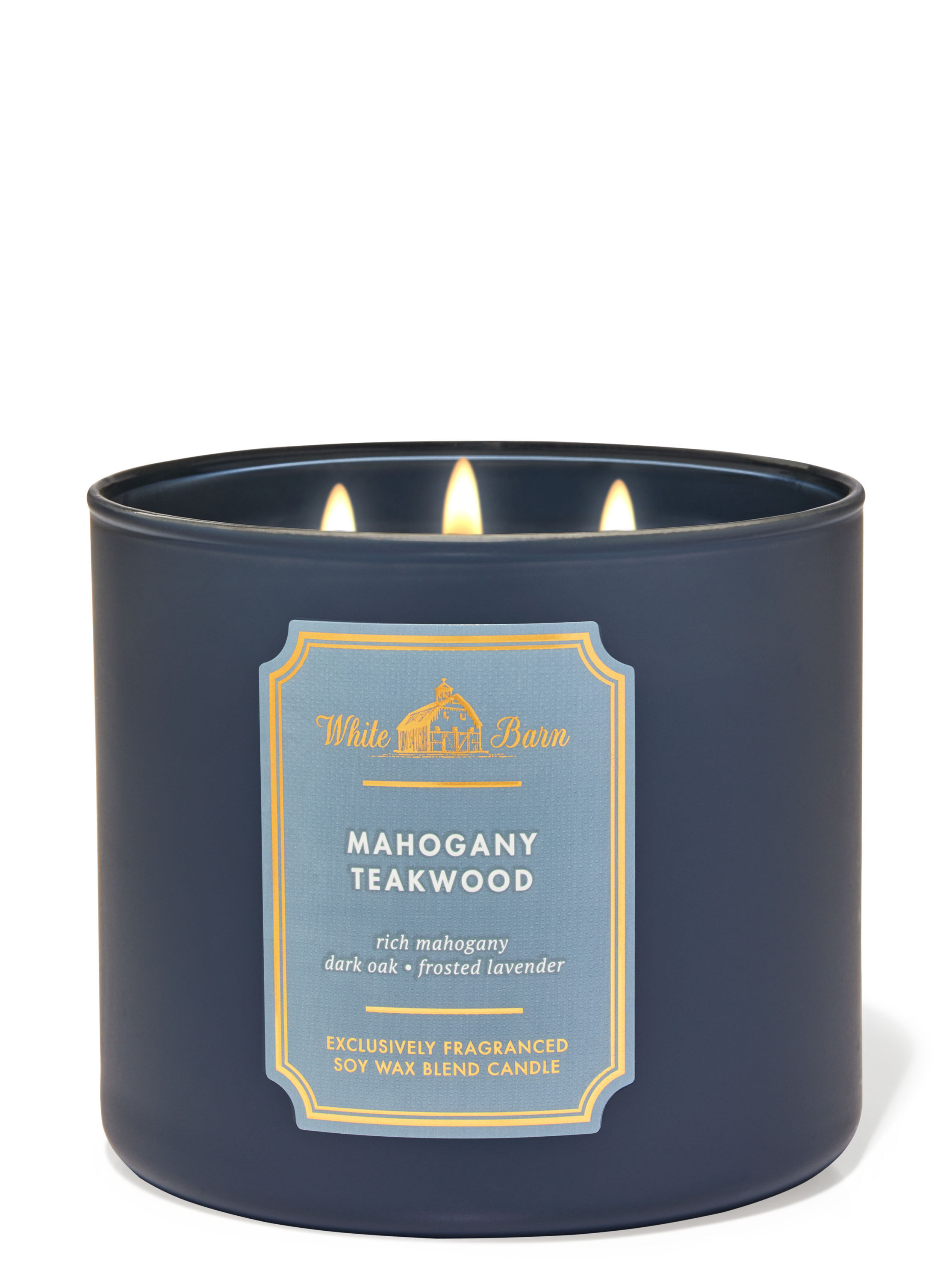 BATH AND BODY WORKS Mahogany Teakwood 3-Wick Candle شموع معطرة