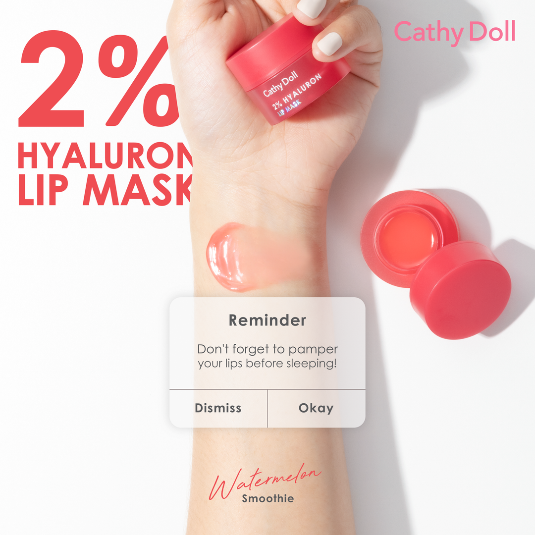 CATHY DOLL 2% HYALURON LIP MASK WATERMELON كاثي دول 2% هيالورون قناع الشفاه بالخوخ - Image 5