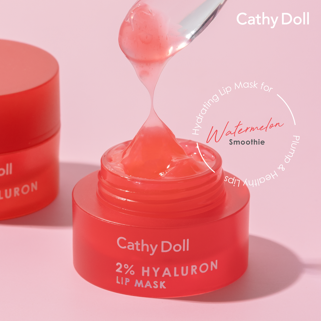 CATHY DOLL 2% HYALURON LIP MASK WATERMELON كاثي دول 2% هيالورون قناع الشفاه بالخوخ - Image 9