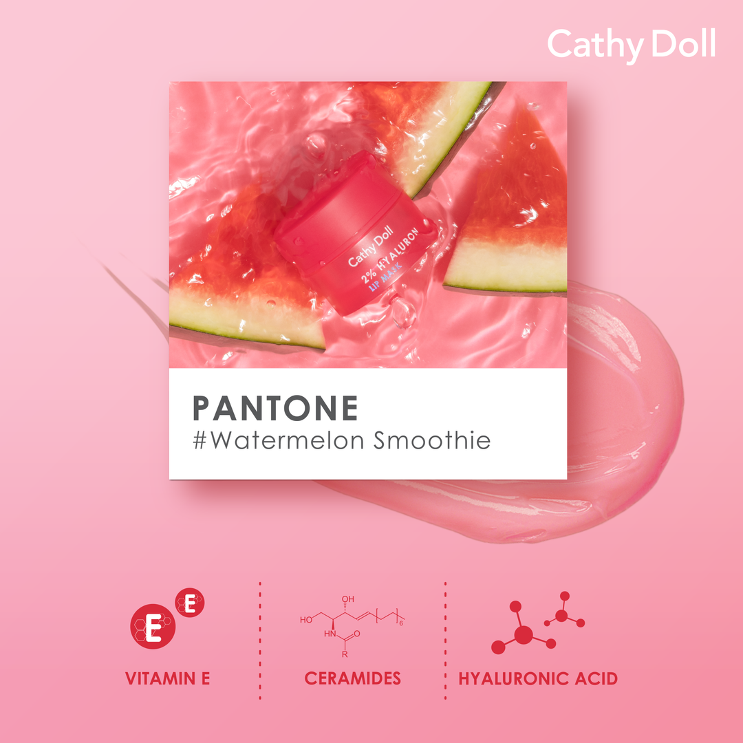 CATHY DOLL 2% HYALURON LIP MASK WATERMELON كاثي دول 2% هيالورون قناع الشفاه بالخوخ - Image 8