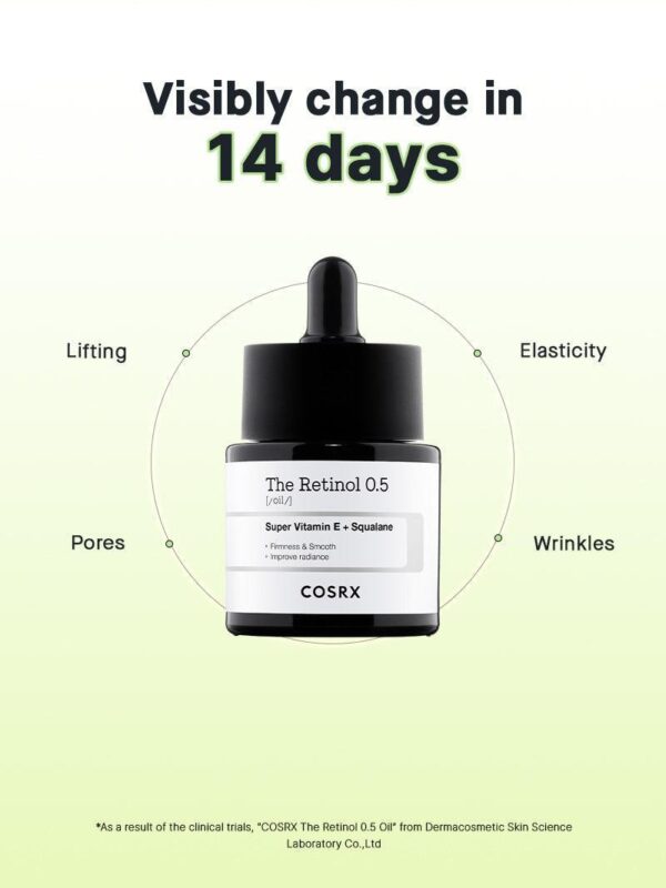 COSRX The Retinol 0.5 Oil 20ml كوزاركس سيروم الرتنول - Image 3