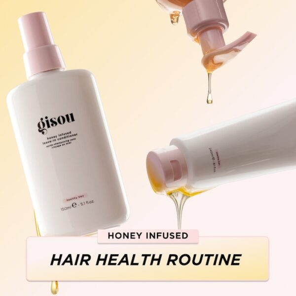 Gisou Honey Infused Leave-In Conditioner 60ml جيسو ليف أن للشعر - Image 7