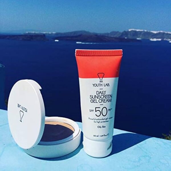 YOUTH LAB Daily Sunscreen Gel Cream Spf50 Oily Skin 50Ml يوث لاب واقي من أشعة الشمس - Image 4