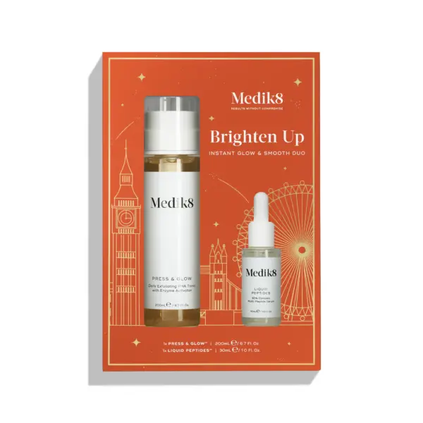 MEDIK8 Pack Brighten Up Instant Glow & Smooth Duo Kit مجموعة العناية بالبشرة