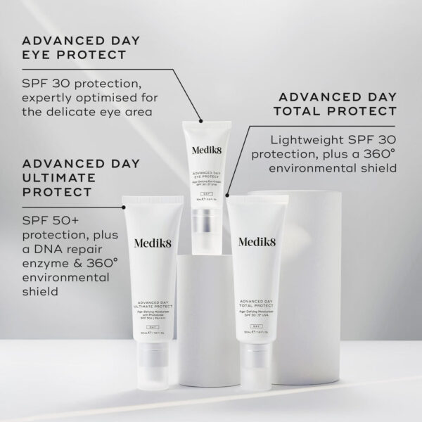 MEDIK8 ADVANCED DAY ULTIMATE PROTECT Age-Defying Moisturiser with Photolyase SPF 50+ | PA++++ 50ml مرطب مضاد للشيخوخة مع عامل حماية من أشعة الشمس - Image 6