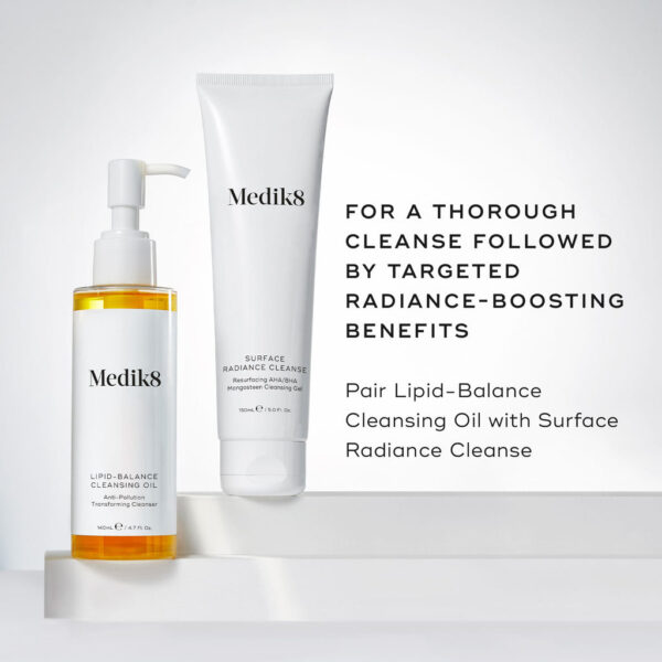 MEDIK8 LIPID-BALANCE CLEANSING OIL Makeup Dissolving Transforming Cleanser 140ml زيت التنظيف المتوازن للدهون - Image 5