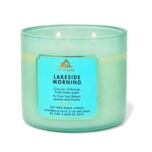 BATH AND BODY WORKS Lakeside Morning 3-Wick Candle شموع معطرة