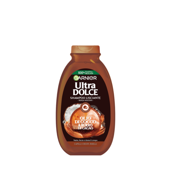 GARNIER ULTRA DOLCE OLIO DI COCCO E BURRO DI CACAO Shampoo 300ml كارنير زيت جوز الهند فائق الحلاوة وزبدة الكاكاو