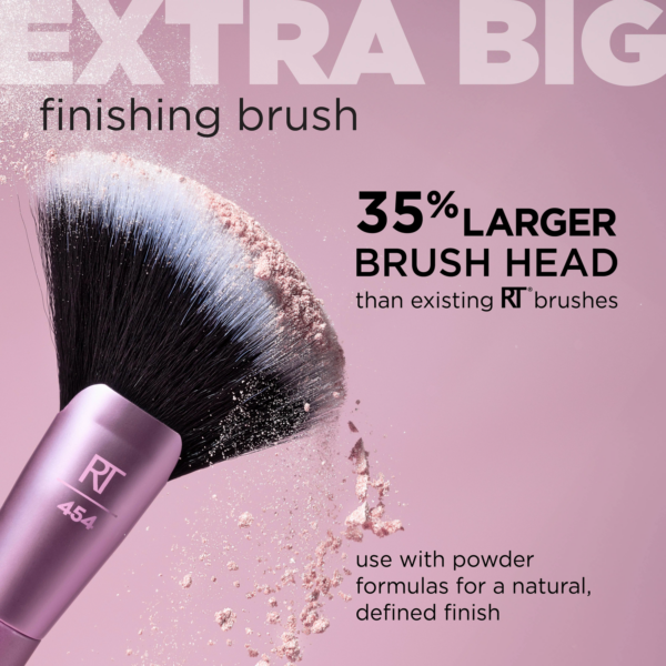 REAL TECHNIQUES Extra Big Finishing Brush 454 ريل تكنيك فرشاة للوجه بالحجم الكبير - Image 6