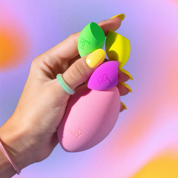 REAL TECHNIQUES Hyperbrights XL + Mini Miracle Complexion Sponge Set ريل تكنيك مجموعة اسفنجات - Image 4