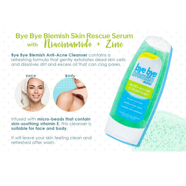 BYE BYE BLEMISH Medicated Acne Cleanser with Menthol 236ml غسول للبشرة معالج للحبوب - Image 4