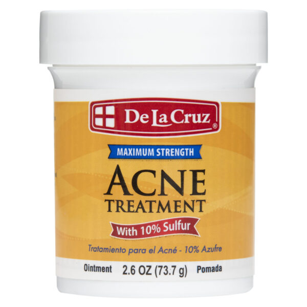 De La Cruz Acne Treatment Maximum Strength with 10% Sulfur علاج حب الشباب