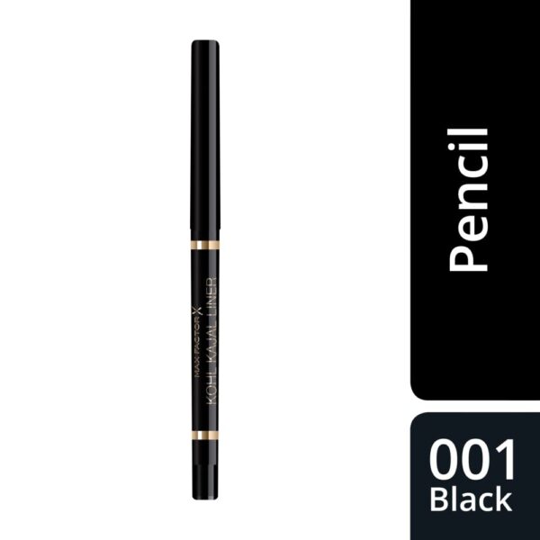 MAX FACTOR  Masterpiece Kohl Kajal Automatic Eyeliner Pencil - Up To 24hr Wear 001 Black ماكس فاكتور قلم تحديد العيون الأوتوماتيكي - Image 3