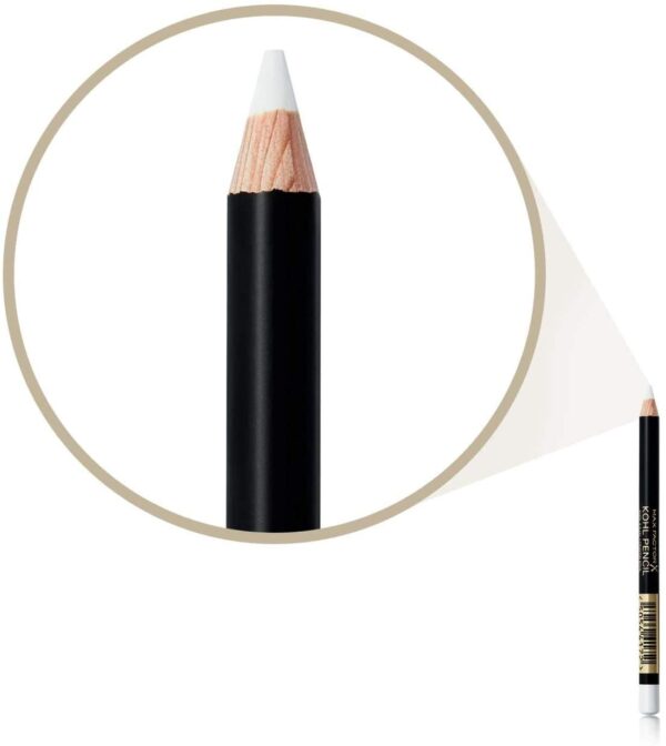 MAX FACTOR Kohl Kajal Liner Automatic Pencil - 010 White ماكس فاكتور قلم تحديد العيون - Image 4