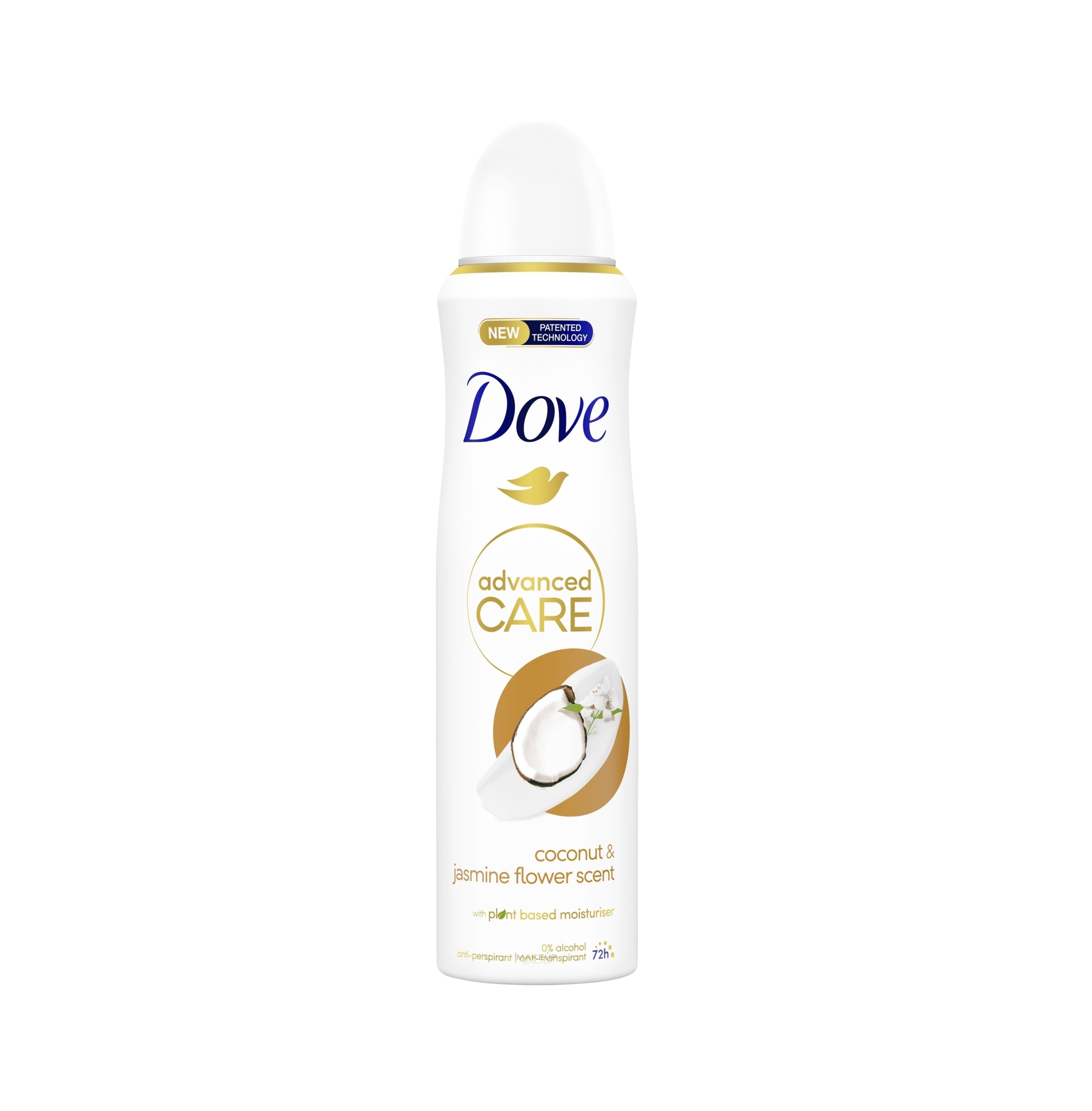 DOVE Spray Secrets Coconut &amp; Jasmine Antiperspirant 72H Deo Spray, 250mlدوف سبراي مضاد للتعرق