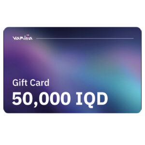 VANILLA GIFT CARD 50 IRAQI DINAR فانيلا بطاقة هدية فئة ٥٠ الف