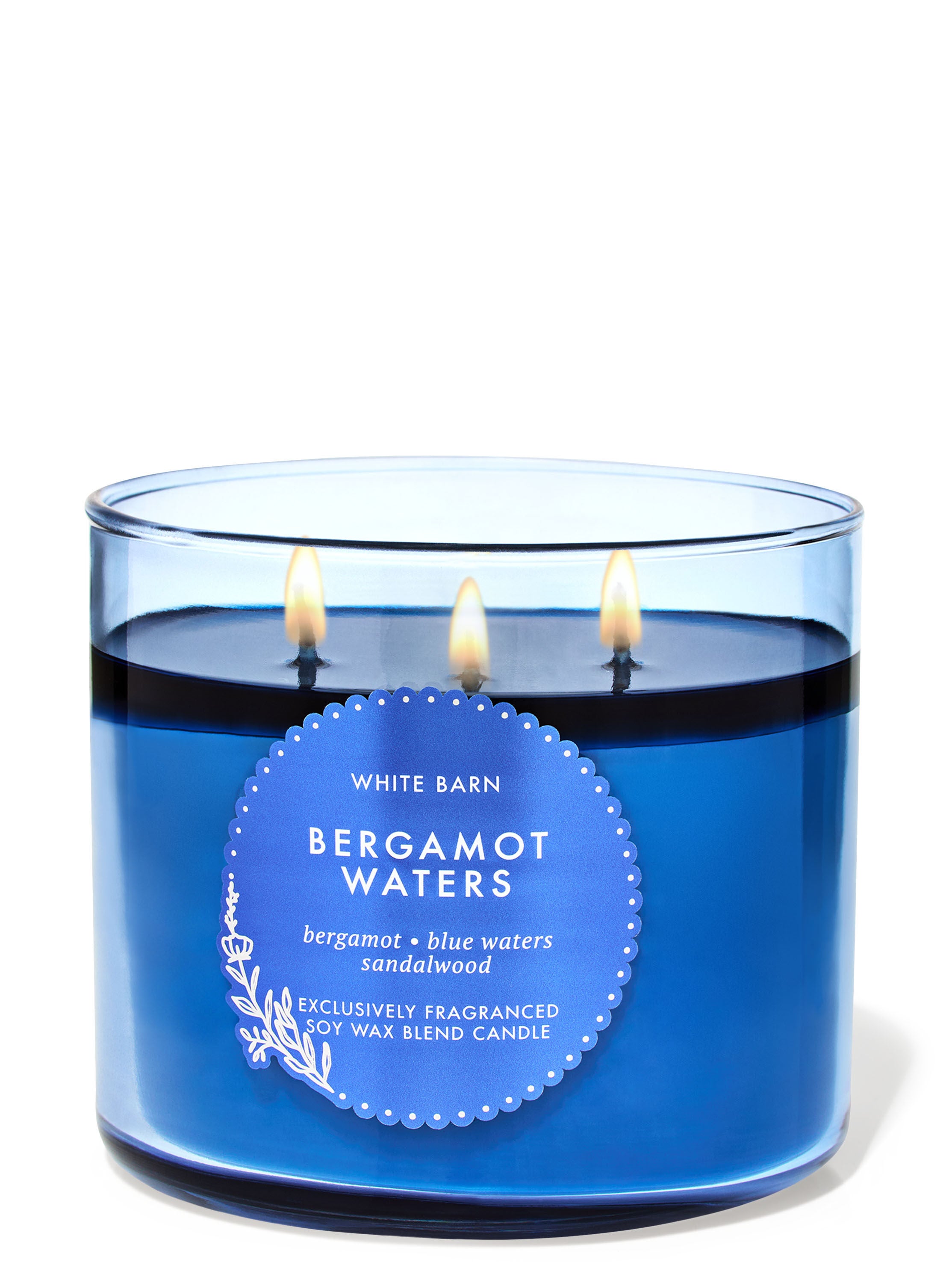 BATH AND BODY WORKS Bergamot Waters 3-Wick Candle شمعة معطرة