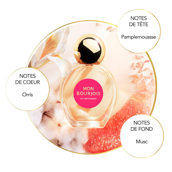 BOURJOIS EAU DE PARFUM MON BOURJOIS LA CAPTIVANTE Eau De Parfum 50ml برجواز عطر  للنساء - Image 4