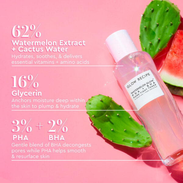 Glow Recipe Watermelon Glow PHA + BHA Pore-Tight Toner 150ml تونر للبشرة - Image 8