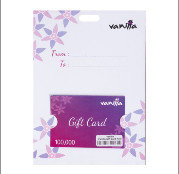 Vanilla gift card فانيلا بطاقة هدية