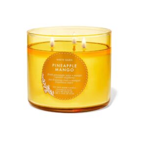 BATH AND BODY WORKS Pineapple Mango 3-Wick Candle شمعة معطرة