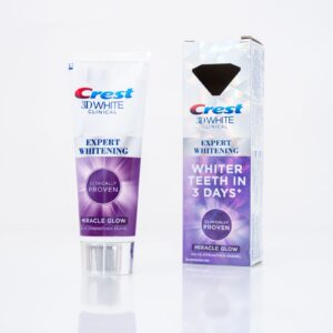 CREST 3D WHITE CLINICAL MIRACLE GLOW Toothpaste كرست معجون أسنان