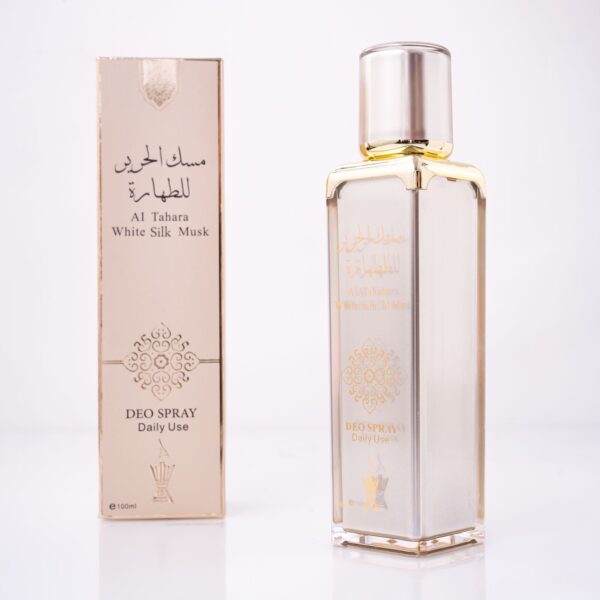 AL-DANAH Al-Tahara White Silk Musk Deodorant Spray 100ml سبراي مضاد للتعرق