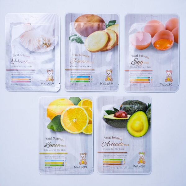 MeLoSo Total Solution Sheet Mask ×30 ماسكات ورقية للبشرة بعرض خاص - Image 2