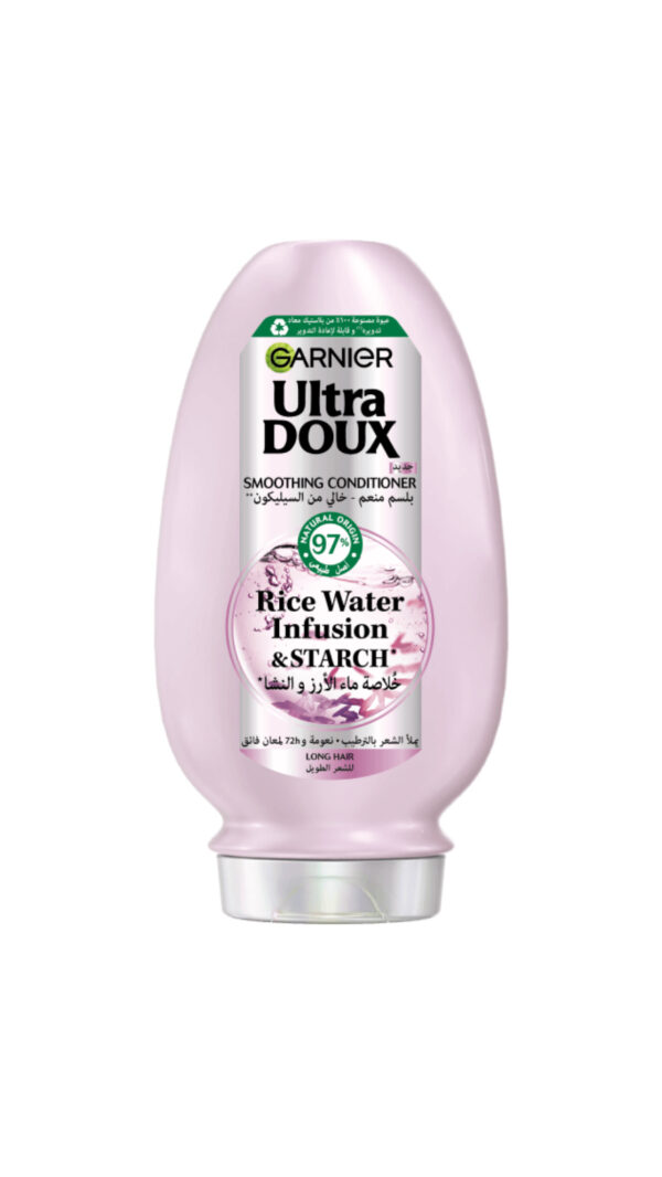 GARNIER ULTRA DOUX Rice Water Infusion & Starch Conditioner 200ml كارنير بلسم للشعر