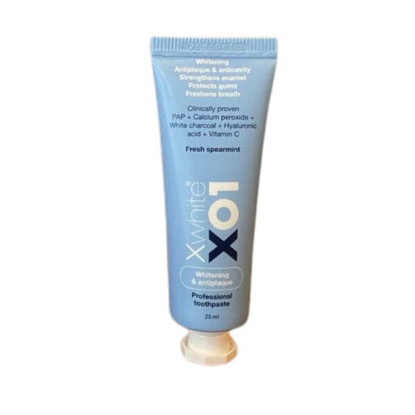 XWHITE X01 WHITENING & ANTIPLAQUE TOOTHPASTE 25ML معجون تبيض الاسنان