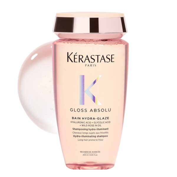 KÉRASTASE GLOSS ABSOLU BAIN HYDRA-GLAZE ILLUMINATING SHAMPOO 250ml كريستاس شامبو للشعر - Image 2