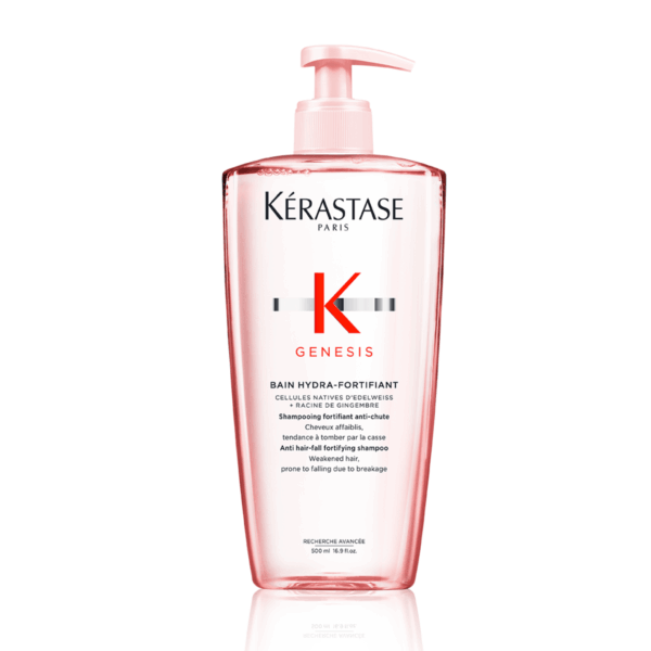 Kerastase Genesis Bain Hydra Fortifant  Anti Hair-Fall Shampoo 500ml  كرستاس شامبو مضاد لتساقط للشعر الدهني