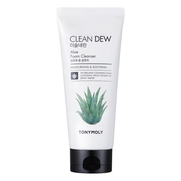 TONYMOLY Clean dew foam cleanser Aloe 180ml غسول الوجه بجل الصبار