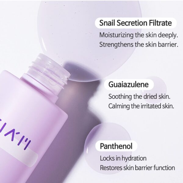 TIA'M Snail & Azulene Water Essence 180ml أيسنس للبشرة خلاصة ماء الحلزون والأزولين - Image 2