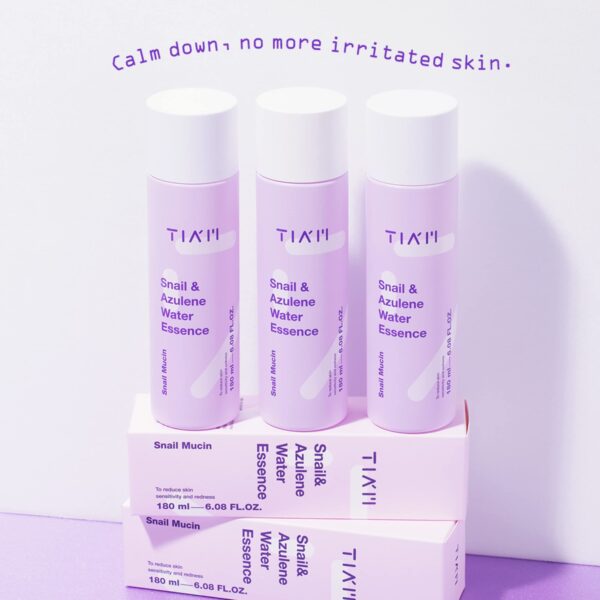 TIA'M Snail & Azulene Water Essence 180ml أيسنس للبشرة خلاصة ماء الحلزون والأزولين - Image 3