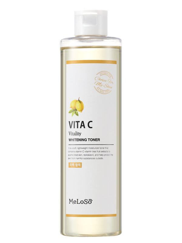 MeLoSo Vita C Vitality Whitening Toner, 300ml تونر الفايتمن سي المفتح للبشرة
