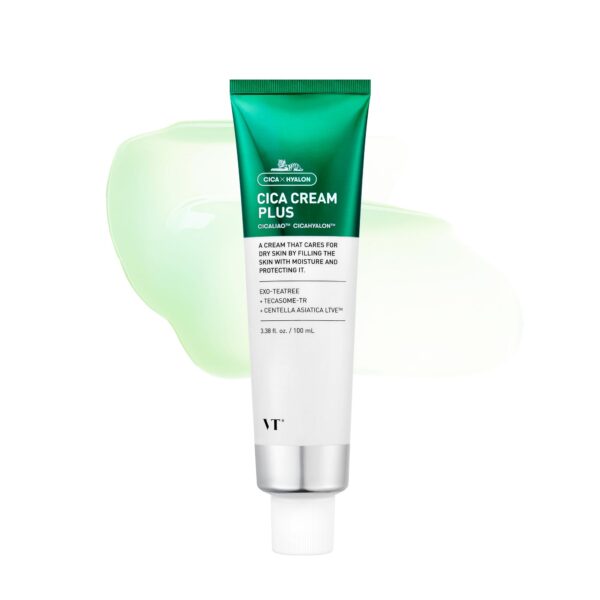 VT COSMETICS Cica Cream Plus, Hydrating & Calming Face Moisturizer 100ml مرطب ومهدئ للبشرة