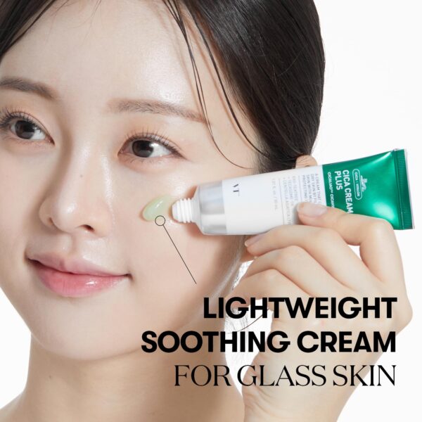 VT COSMETICS Cica Cream Plus, Hydrating & Calming Face Moisturizer 100ml مرطب ومهدئ للبشرة - Image 4