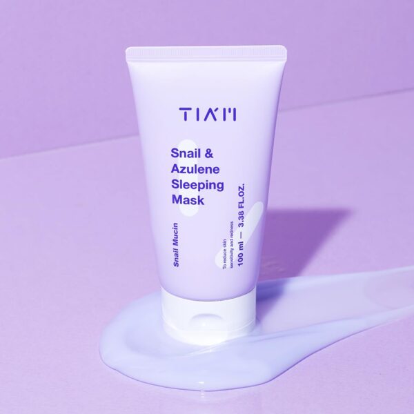 TIA'M Snail & Azulene Sleeping Mask 100ml قناع النوم بالحلزون والأزولين - Image 4