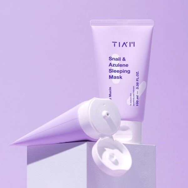 TIA'M Snail & Azulene Sleeping Mask 100ml قناع النوم بالحلزون والأزولين - Image 5
