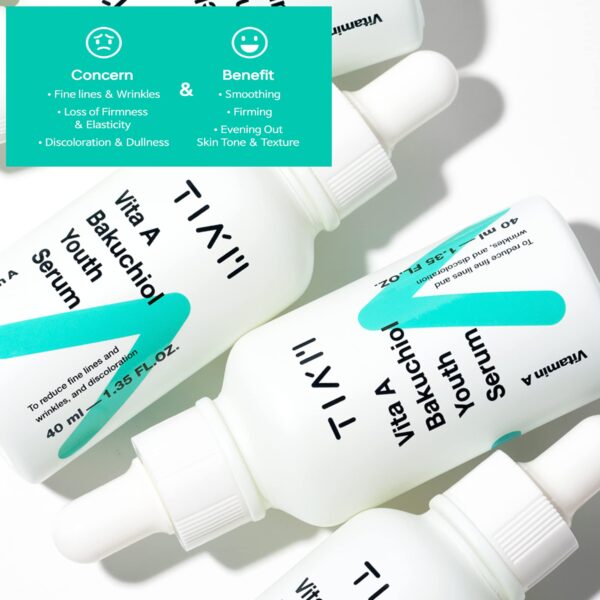 TIA'M Vita A Bakuchiol Youth Serum 40ml سيروم مصحح لشباب البشرة - Image 3