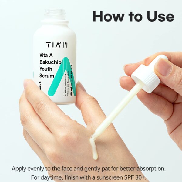 TIA'M Vita A Bakuchiol Youth Serum 40ml سيروم مصحح لشباب البشرة - Image 6
